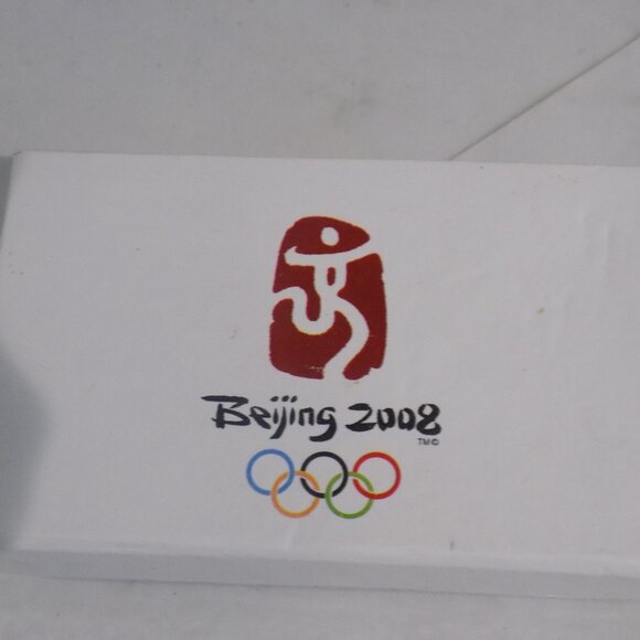 2008 Beijing Olympics Keychain With 5 Fuwa Mascot Charms New - Picture 8 of 8